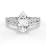 Jessica Marquise Cut Lab Grown Diamond 18Kt White Gold Engagement Ring