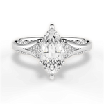 Isabel Marquise Cut Lab Grown Diamond Platinum Engagement Ring