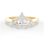 Dorothy Pear Cut Lab Grown Diamond 18Kt Yellow Gold Engagement Ring