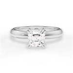 Anastasia Asscher Cut Lab Grown Diamond Platinum Engagement Ring
