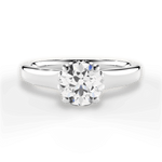Carol Round Cut Lab Grown Diamond 18Kt White Gold Engagement Ring