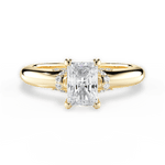 Florence Radiant Cut Lab Grown Diamond 18Kt Yellow Gold Engagement Ring