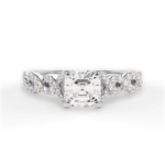 Justine Asscher Cut Lab Grown Diamond 14Kt White Gold Engagement Ring