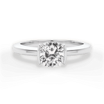 Bridget Cushion Cut Lab Grown Diamond 18Kt White Gold Engagement Ring