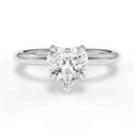 Brenda Heart Cut Lab Grown Diamond 14Kt White Gold Engagement Ring