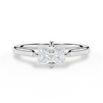 Bernadette Radiant Cut Lab Grown Diamond 14Kt White Gold Engagement Ring