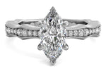 Wendy marquise lab diamond engagement ring in platinum