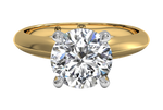 Amanda Round Cut Lab Grown Diamond 18Kt Rose Gold Engagement Ring