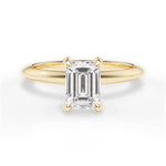 Casey Emerald Cut Lab Grown Diamond 18Kt Yellow Gold Engagement Ring