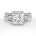 Madison Princess Cut Lab Grown Diamond Platinum Engagement Ring