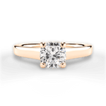 Ariana Cushion Cut Lab Grown Diamond 18Kt Rose Gold Engagement Ring