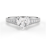 Leslie Heart Cut Lab Grown Diamond 14Kt White Gold Engagement Ring