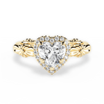 Erica Heart Cut Lab Grown Diamond 18Kt Yellow Gold Engagement Ring