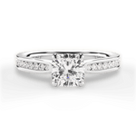 Katelyn Cushion Cut Lab Grown Diamond Platinum Engagement Ring
