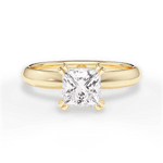 Claudia Princess Cut Lab Grown Diamond 18Kt Yellow Gold Engagement Ring