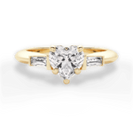 Emily Heart Cut Lab Grown Diamond 18Kt Yellow Gold Engagement Ring