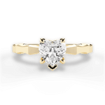 Aaliyah Heart Cut Lab Grown Diamond 18Kt Yellow Gold Engagement Ring