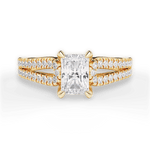 Jessica Radiant Cut Lab Grown Diamond 18Kt Yellow Gold Engagement Ring