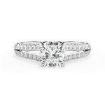Kendra Cushion Cut Lab Grown Diamond 18Kt White Gold Engagement Ring