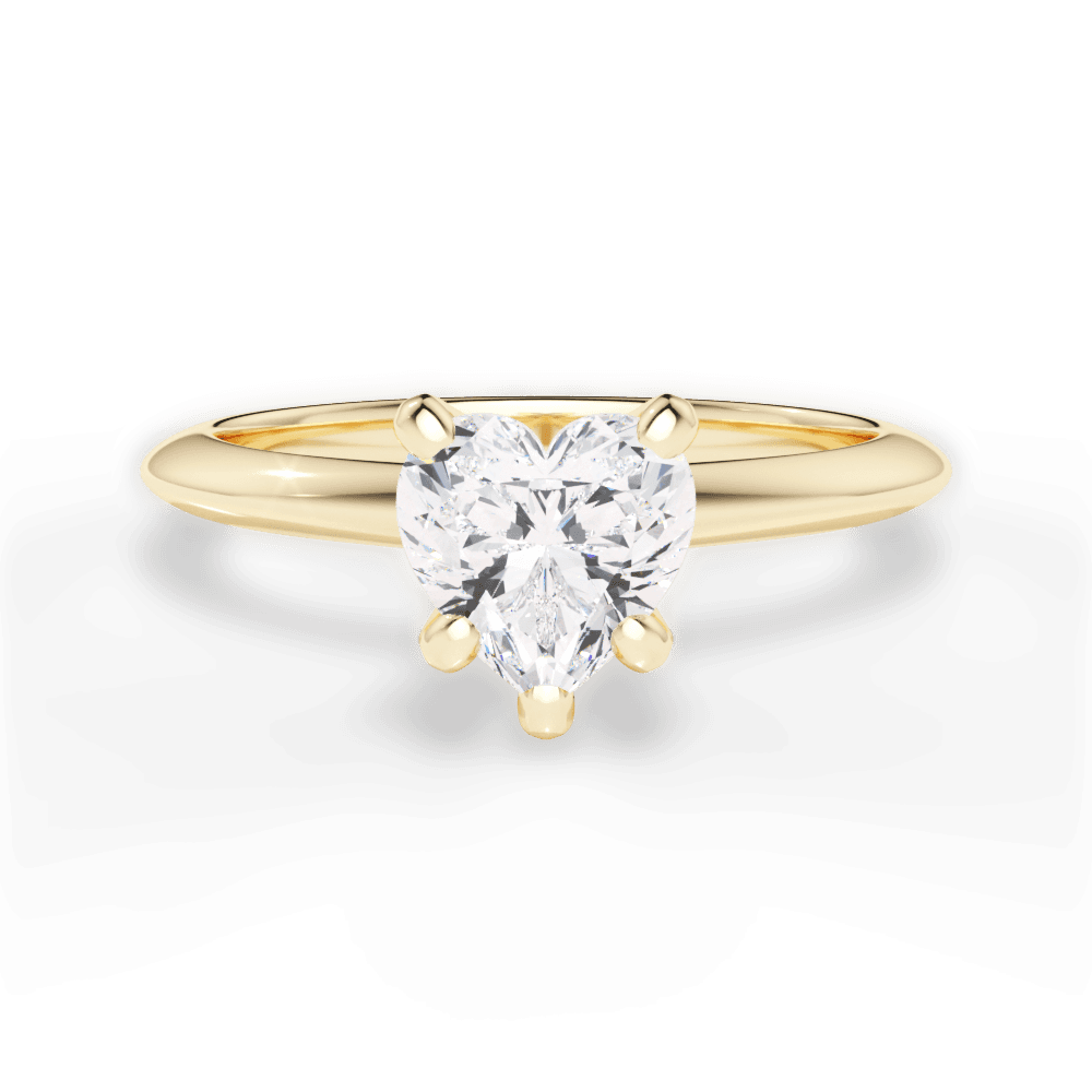 Casey Heart Cut Lab Grown Diamond 18Kt Yellow Gold Engagement Ring