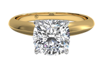 Amanda Cushion Cut Lab Grown Diamond 18Kt Rose Gold Engagement Ring