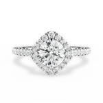 Jackie Round Cut Lab Grown Diamond Platinum Engagement Ring