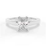 Anna Radiant Cut Lab Grown Diamond 18Kt White Gold Engagement Ring