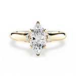 Florence Marquise Cut Lab Grown Diamond 18Kt Yellow Gold Engagement Ring