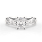 Lynn Radiant Cut Lab Grown Diamond Platinum Engagement Ring