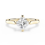 Bernadette Princess Cut Lab Grown Diamond 18Kt Yellow Gold Engagement Ring