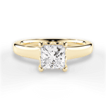 Carol Princess Cut Lab Grown Diamond 18Kt Yellow Gold Engagement Ring