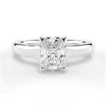 Carol Radiant Cut Lab Grown Diamond Platinum Engagement Ring