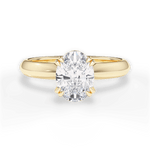 Claudia Oval Cut Lab Grown Diamond 18Kt Yellow Gold Engagement Ring
