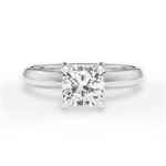 Aria Cushion Cut Lab Grown Diamond 14Kt White Gold Engagement Ring