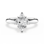 Florence Marquise Cut Lab Grown Diamond Platinum Engagement Ring