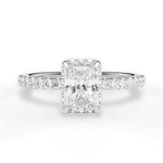 Isabella Radiant Cut Lab Grown Diamond 18Kt White Gold Engagement Ring