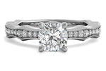 Wendy cushion lab diamond engagement ring in platinum