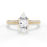 Gail Marquise Cut Lab Grown Diamond 18Kt Yellow Gold Engagement Ring