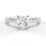 Dana Heart Cut Lab Grown Diamond 14Kt White Gold Engagement Ring