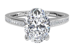 Judith Oval Cut Lab Grown Diamond 18Kt White Gold Engagement Ring