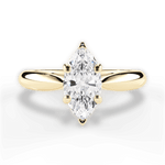 Colleen Marquise Cut Lab Grown Diamond 18Kt Yellow Gold Engagement Ring