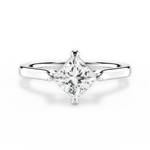Bernadette Princess Cut Lab Grown Diamond Platinum Engagement Ring