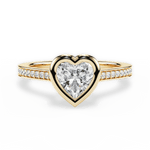 Deanna Heart Cut Lab Grown Diamond 18Kt Yellow Gold Engagement Ring