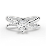 Jennifer Heart Cut Lab Grown Diamond 14Kt White Gold Engagement Ring