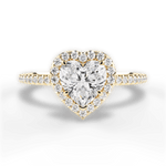 Joanne Heart Cut Lab Grown Diamond 18Kt Yellow Gold Engagement Ring