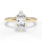 Brenda Marquise Cut Lab Grown Diamond 18Kt Yellow Gold Engagement Ring