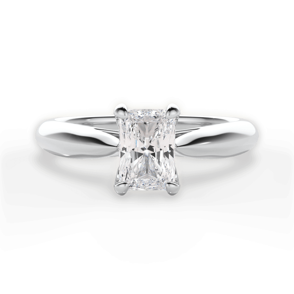 Beverly Radiant Cut Lab Grown Diamond 14Kt White Gold Engagement Ring