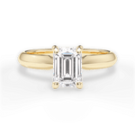 Beth Emerald Cut Lab Grown Diamond 18Kt Yellow Gold Engagement Ring