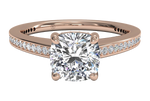 Judith Cushion Cut Lab Grown Diamond 18Kt Rose Gold Engagement Ring