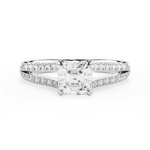 Kendra Asscher Cut Lab Grown Diamond 14Kt White Gold Engagement Ring